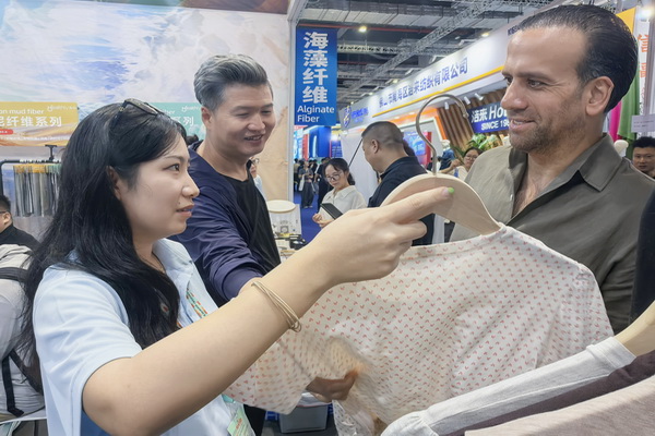 海纖®生物黑科技閃耀intertextile秋冬展,海藻纖維倍受追捧!